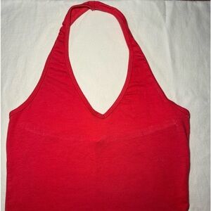 A cute peachy summer top! So cute & comfy with a halter top!